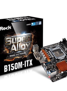 华擎B150M-ITX主板MINI1151支持i37300i57400i77700kCPU ddr4内存