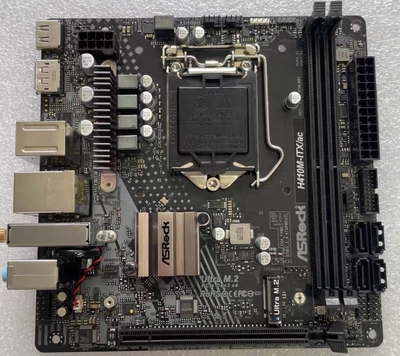 华擎H410M-ITX/AC迷你nas主板1200支持10200 10700 10900kfcpu