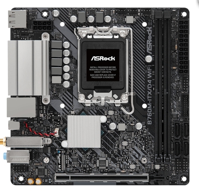 华擎B760M ITX/D4内存mini主板1700针支持12/13/14代cpu处理器