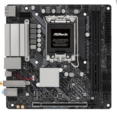 华擎B760M ITX/D4内存mini主板1700针支持12/13/14代cpu处理器