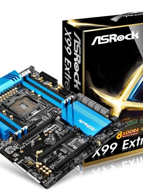 华擎X99 Extreme6极限玩家2011v3支持i75960xE5-2699v4cpu主板