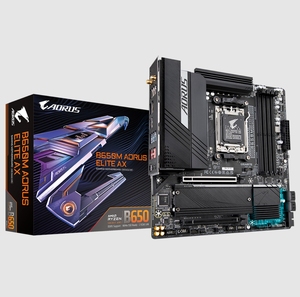 技嘉B650M AORUS ELITE AX小雕主板am5支持7800x 9950xcpu
