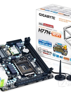 技嘉H77N-WIFI主板1155针itx支持i32120 3220i53470i73770kcpu