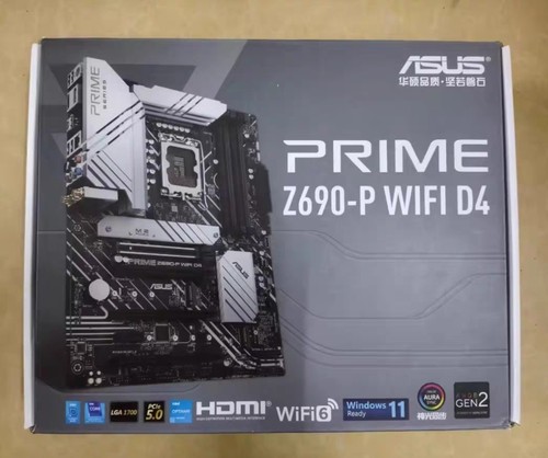 华硕PRIME Z690-P WIFI D4内存主板1700针支持12/13/14代cpu