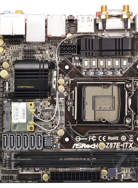 华擎Z87E-ITX1150针台式机主板支持i34130i54570i747704790kcpu