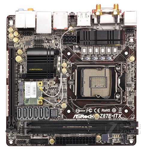 华擎Z87E-ITXIwifi台式机主板