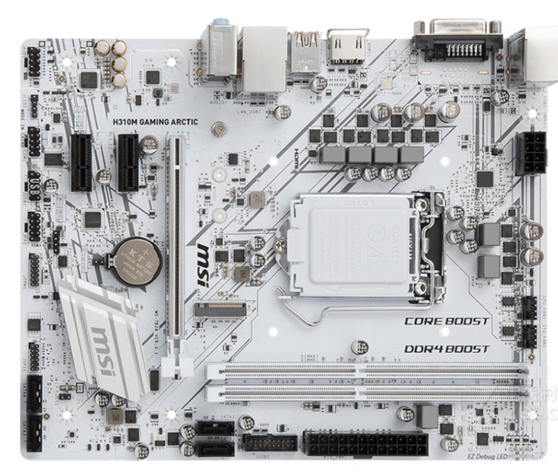 拍前询价:微星h310m gaming arctic 1151针钛金主板支持f58600i7