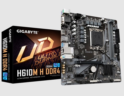 技嘉H610MHDDR4支持12代cpu