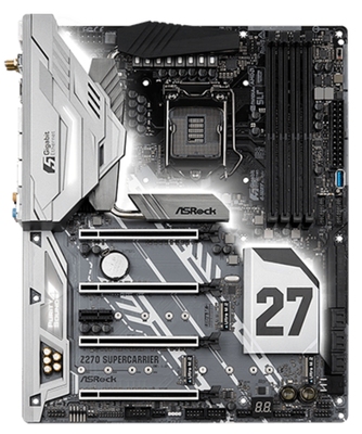 华擎z270 Supercarrier主板1151针支持6500 6700 7700kcpu处理器