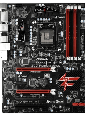 华擎Z77 performance效能版主板1155针支持2120 2700 3570kcpu
