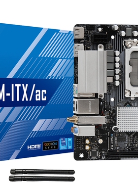 华擎B660M-ITX/ac1700主板支持i712700 i912900KF12/13/14代cpu