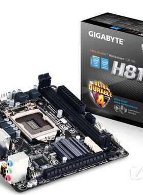 技嘉 H81N 1150针主板itx支持i341304150i54770i74790kcpu处理器