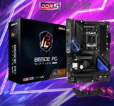 华擎b650e pg riptide wifi黑潮主板am5支持7900x 8700g 9950x