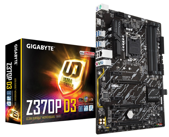 技嘉Z370P D3主板1151针支持i39100fi58600i787009900kcpuddr4