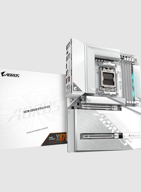 技嘉x870 aorus Stealth ice背插主板am5支持7800x 9950xcpu