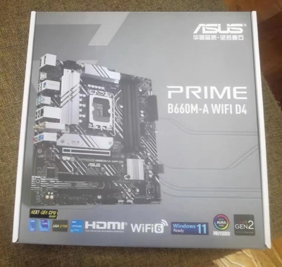 华硕B660M-AWIFID4支持12代cpu