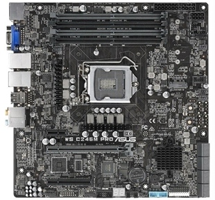 华硕c246m pro主板1151支持8700 9900k 2126 2146g 2246 2288gcpu