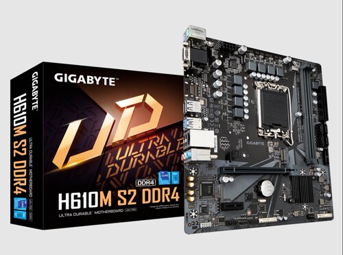 技嘉H610MS2DDR4支持12代cpu