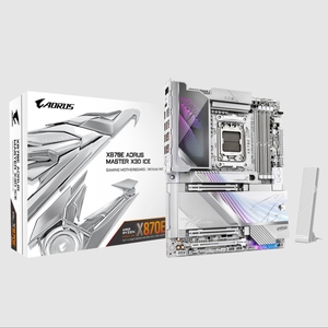 技嘉X870e aorus master x3d ice冰雕主板支持AM5支持7800x 9950x