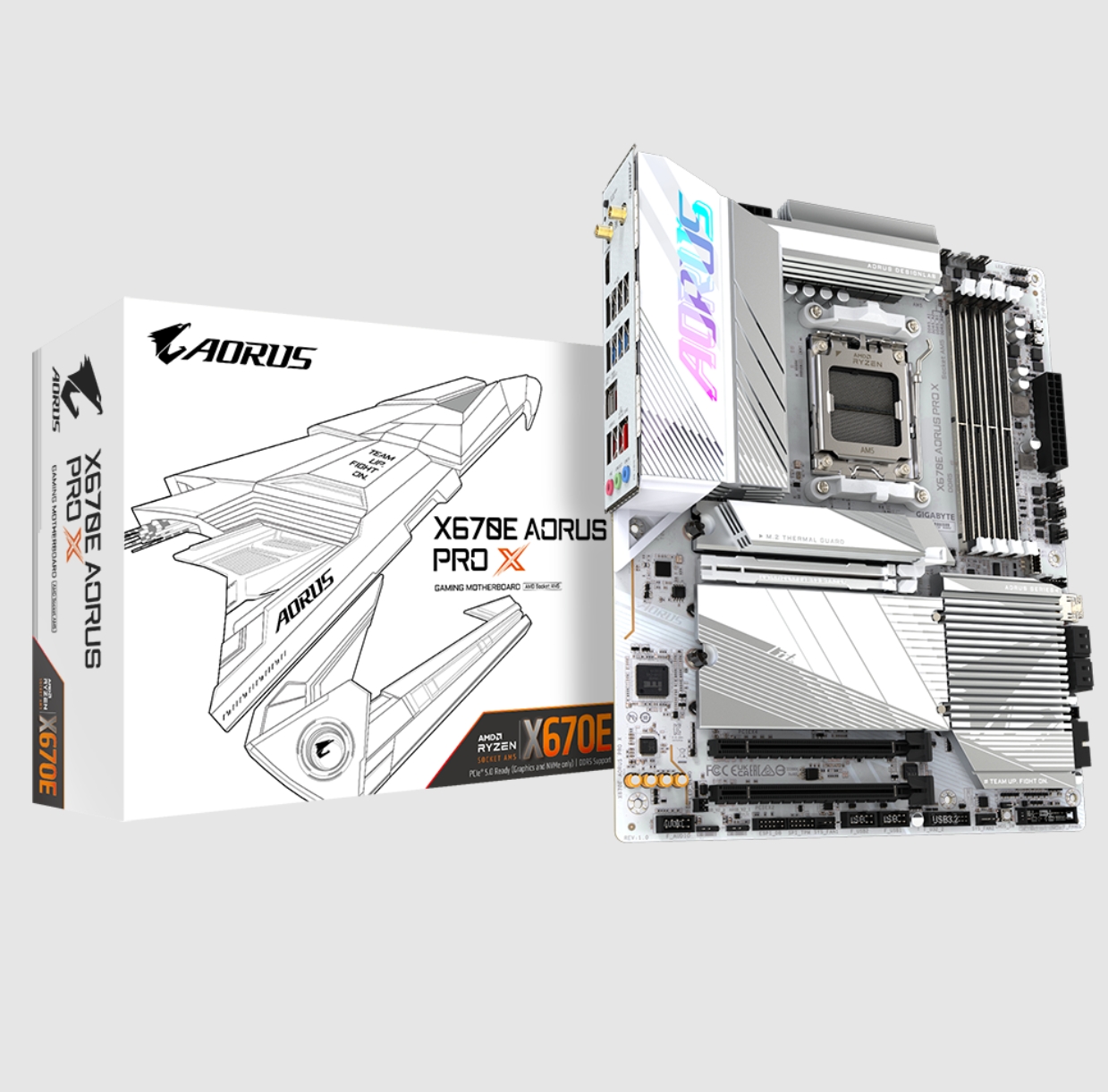 技嘉x670e aorus pro x冰雕主板支持AM5 7800x 9950x处理器