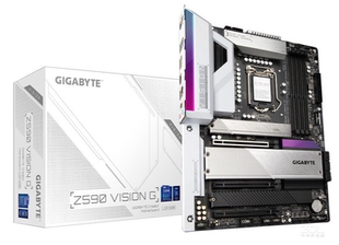 11代cpu台式 技嘉Z590 雪鹰1200针主板支持10 机ddr4内存 VISION