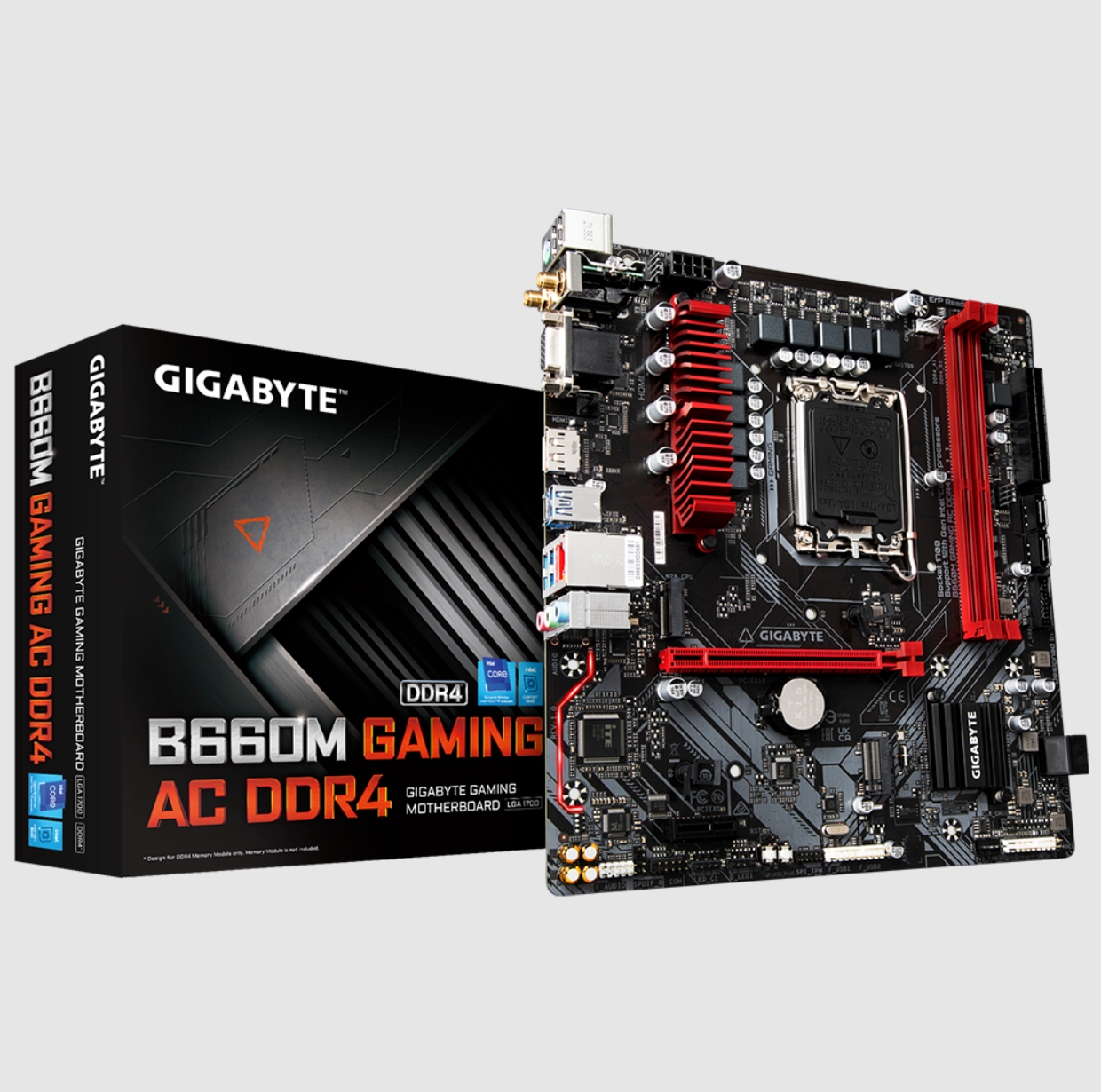 技嘉B660M Gaming AC DDR4台式机主板1700针支持12/13/14代cpu