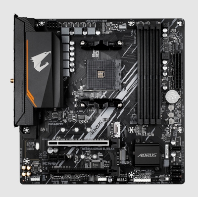技嘉B550M AORUS ELITE AX小雕主板am4支持3600 5700X 5950X cpu