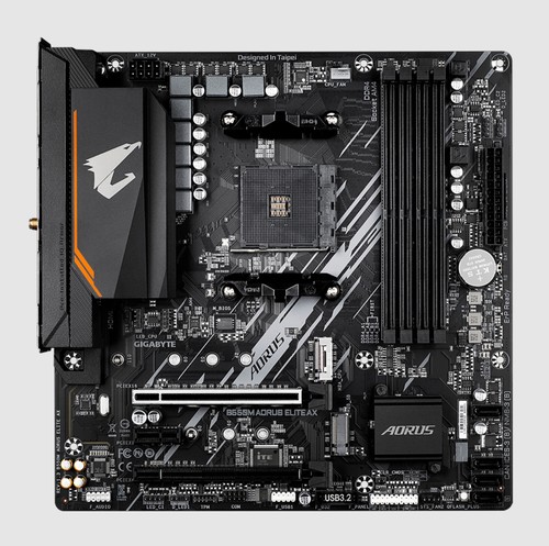 技嘉B550M AORUS ELITE AX小雕主板am4支持3600 5700X 5950X cpu