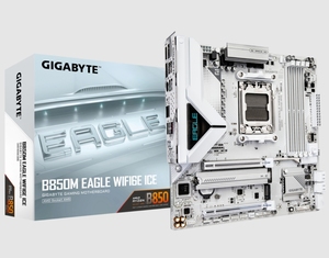 技嘉b850m eagle wifi6e ice冰猎鹰主板am5支持7800x 9700x 9950x