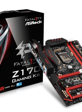 华擎Z170 Gaming K6主板1151支持i56500 6600 i7 6700 7700kcpu