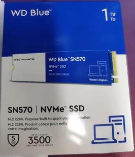 全新西数据 SN570 1TB pcie3  nvme m2笔记本台式机固态硬盘