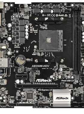 华擎AB350M-HDV台式机主板am4主板1700 2600 3800x 5950xcpu