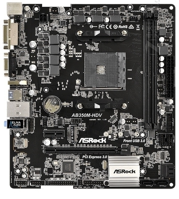 华擎AB350M-HD支持5代锐龙cpu