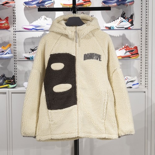 李宁男子连帽宽松针织外套