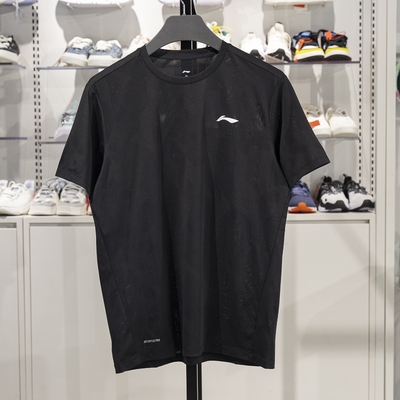 李宁短袖男子排湿速干短袖T恤