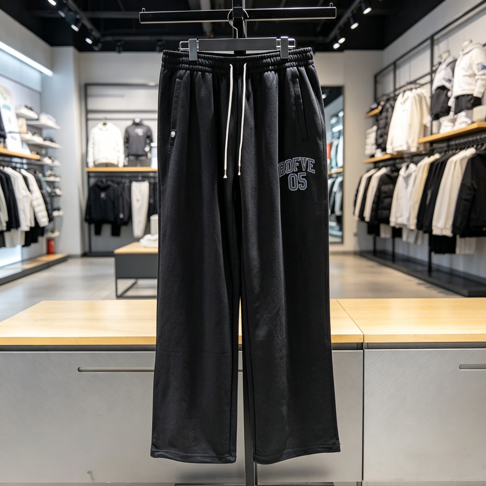 李宁直筒男子冰感舒适卫裤图片