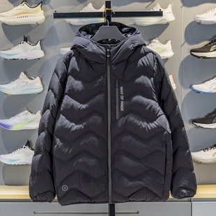 李宁羽绒服2025冬季新款韦德系列男子防泼水鹅绒短羽绒服AYMV055