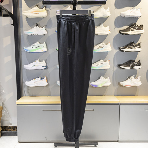 李宁束脚男子吸湿排汗卫裤