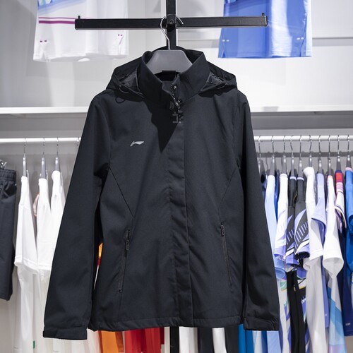 李宁防风保暖女士休闲运动风衣