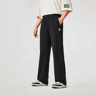 AKLV217 反伍系列冰感舒适宽松直筒运动长裤 李宁卫裤 男子2025秋季