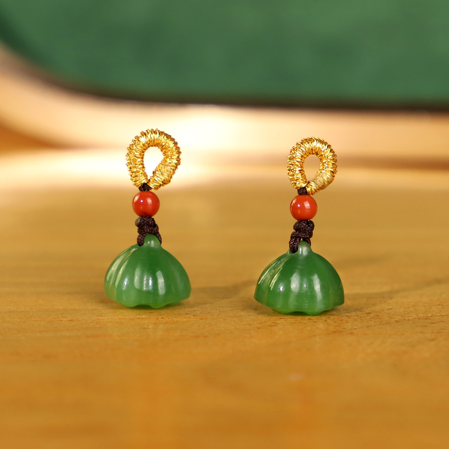 5mm配珠精工阳绿和田玉配饰