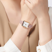 聚利时手表女款 时尚 百搭小众轻奢小方表精致优雅学生防水石英女表