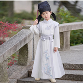 唐朝国风少爷服书生文人演出服 古装 汉服男童春夏款 儿童李白同款