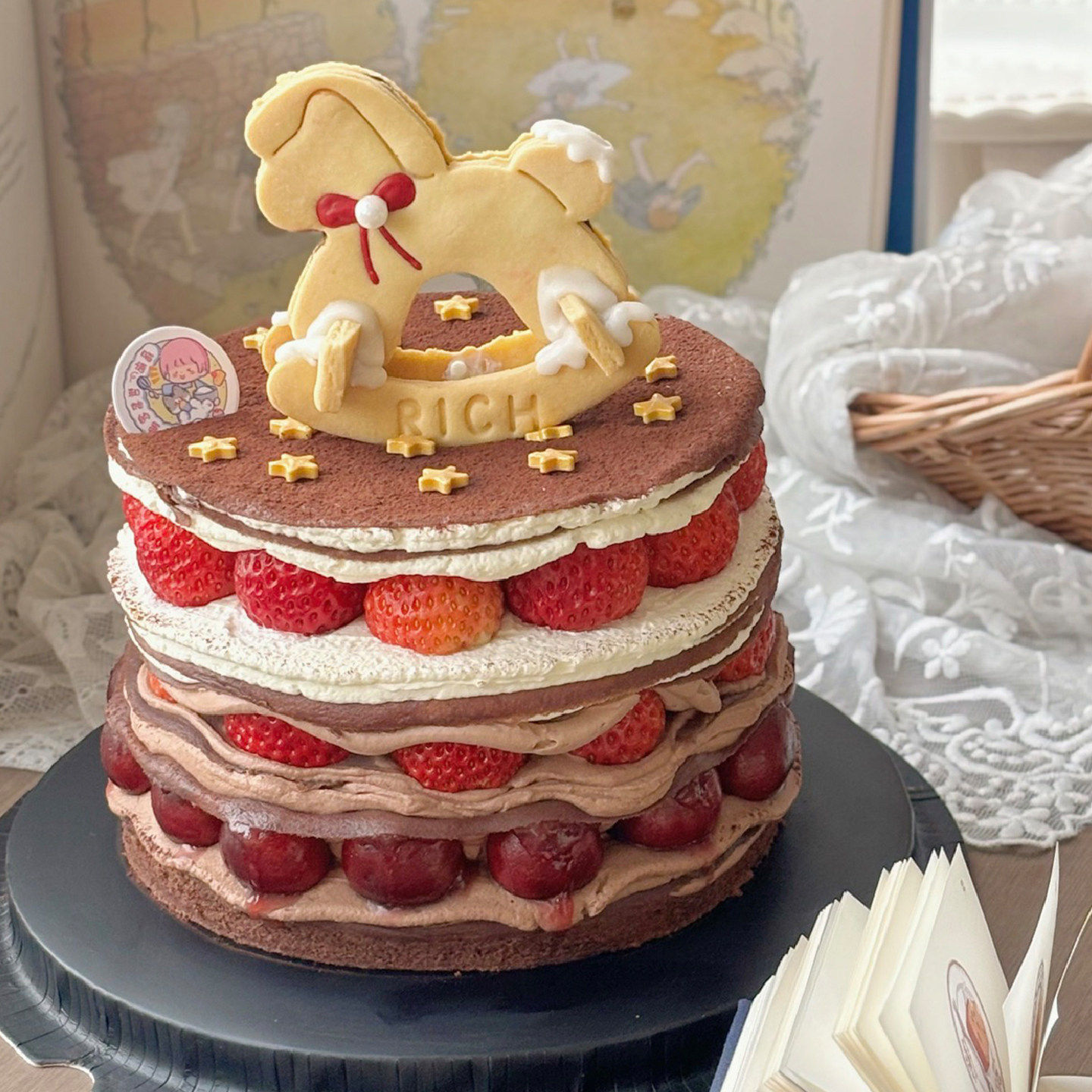 2026马年除夕夜摇摇马草莓千层蛋糕装饰可爱木马造型星星饼干压模,节庆用品/礼品,蛋糕/烘焙装饰用品,淘宝优惠券,粉丝福利购,淘宝优惠卷