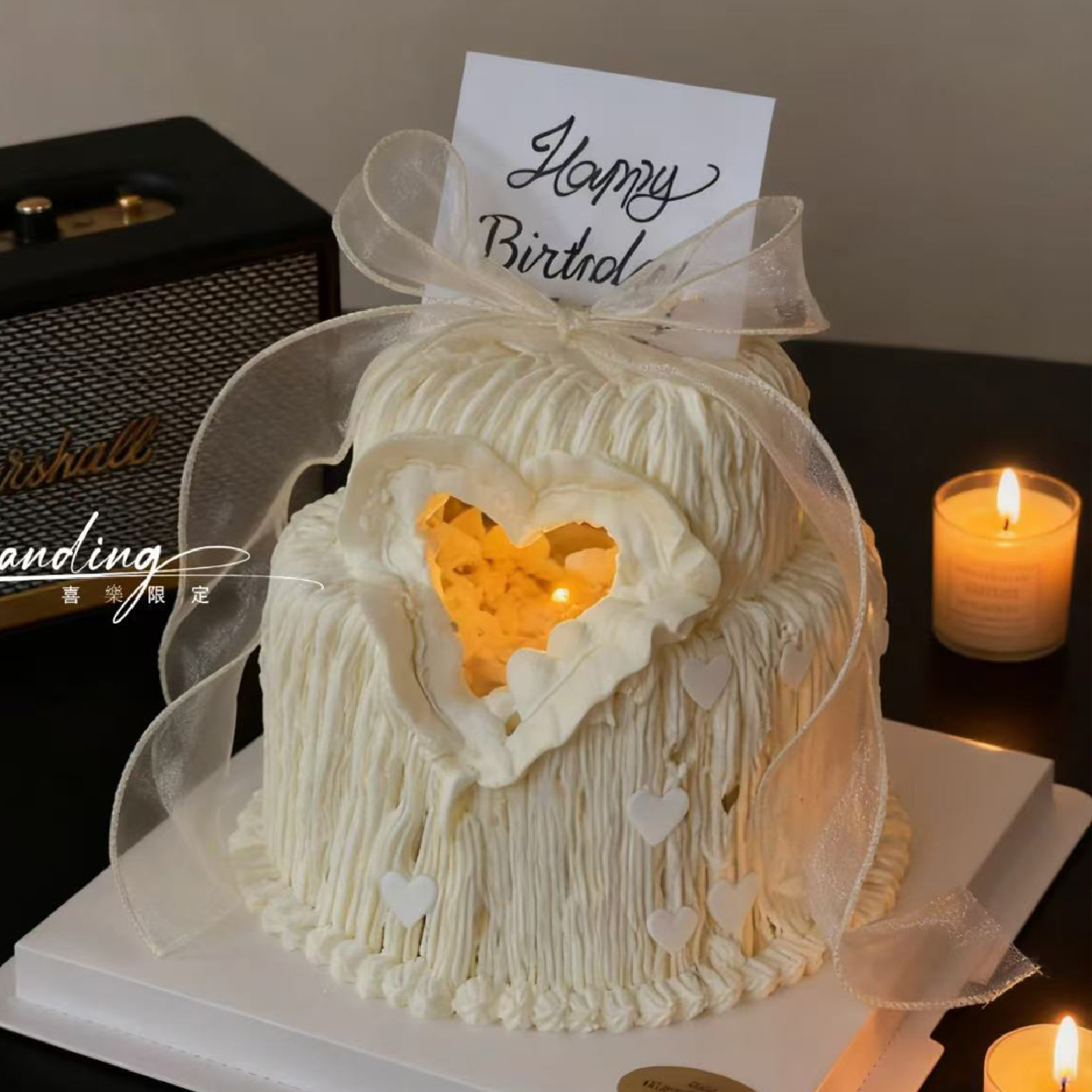 仙女生日女神氛围感会燃烧的蛋糕