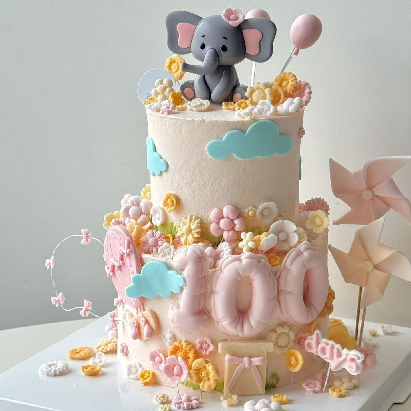 网红小飞象宝宝百日宴蛋糕装饰气球礼物模具花朵风车甜品烘培插件,节庆用品/礼品,蛋糕/烘焙装饰用品,淘宝优惠券,粉丝福利购,淘宝优惠卷
