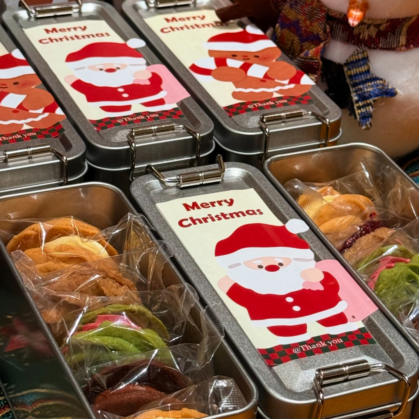 网红圣诞节曲奇饼干铁盒面包蛋糕