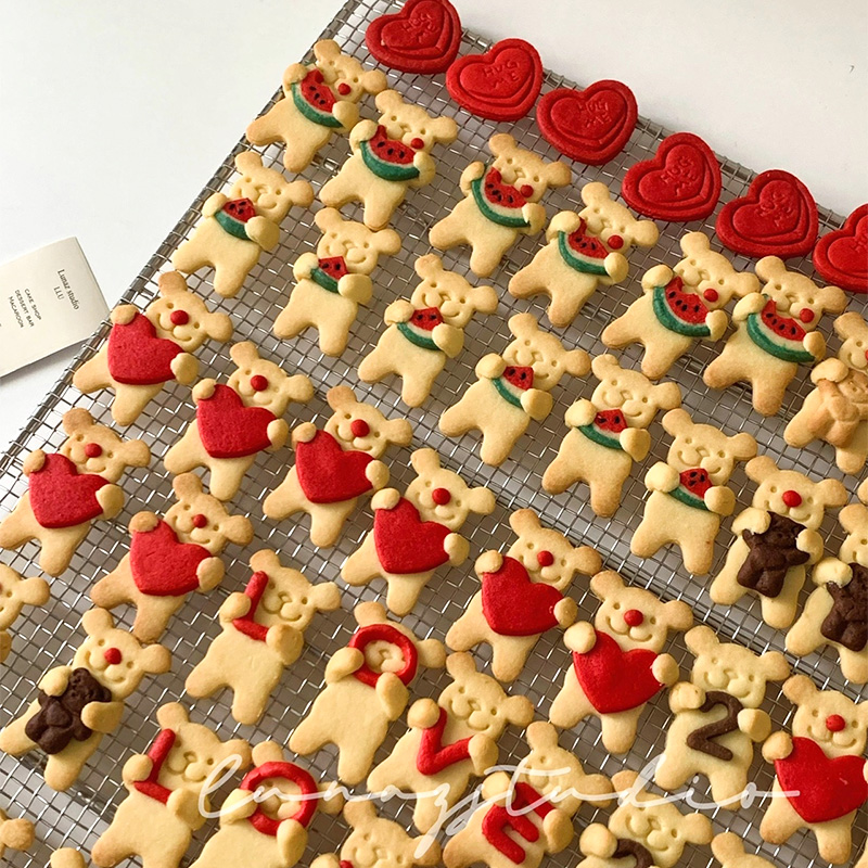 网红抱抱熊饼干压模工具