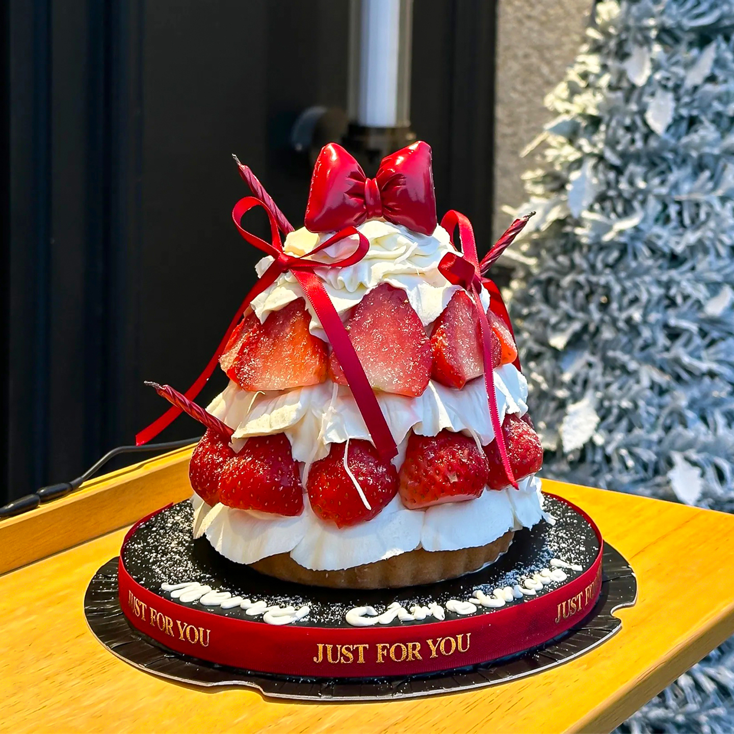2025圣诞节仪式感奶油草莓塔蛋糕