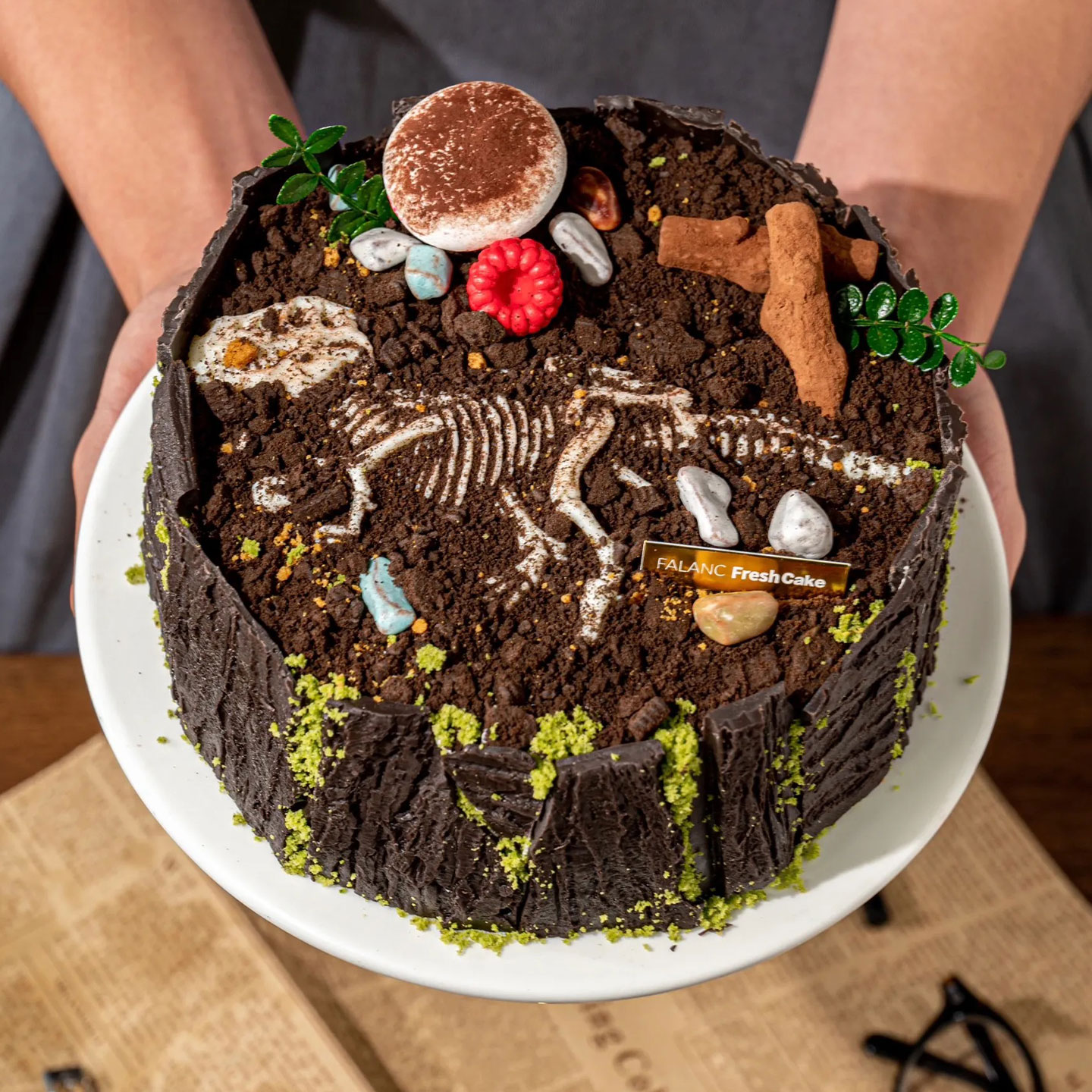 创意恐龙化石考古DIY蛋糕装饰